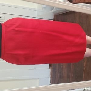 Red Wool Skirt